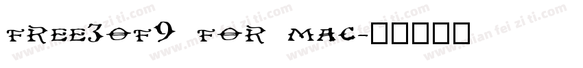 free3of9 for mac字体转换